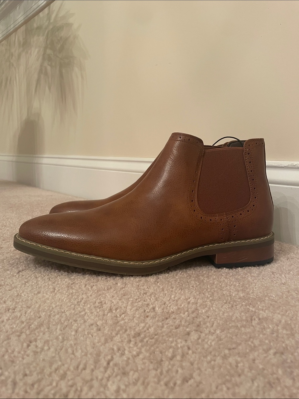 Van Heusen Brown Chelsea-Style Boots